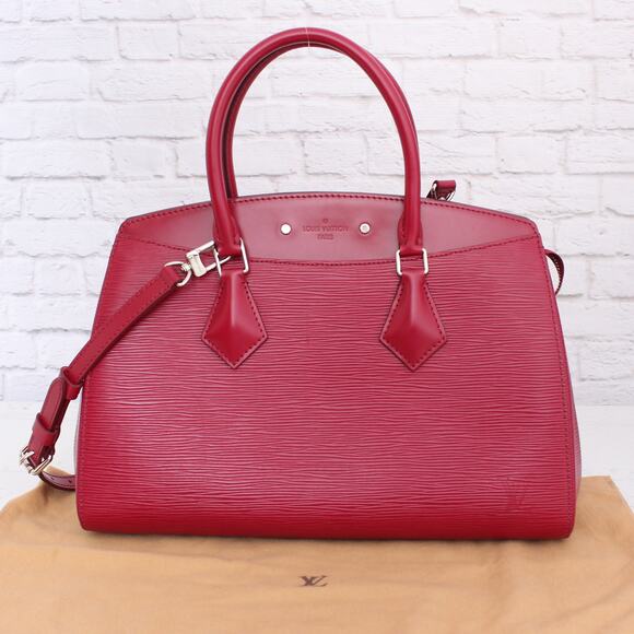 Louis Vuitton Soufflot MM Purple Epi Shoulder and Satchel Purse Leather A3628 - Picture 1 of 12